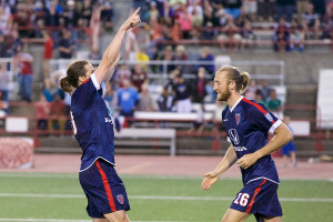 May 21, 2016; Indianapolis, IN USA; NASL: Minnesota United FC at Indy Eleven - match played at IUPUI's Michael A. Carroll Stadium. Mandatory Credit: Matt Schlotzhauer